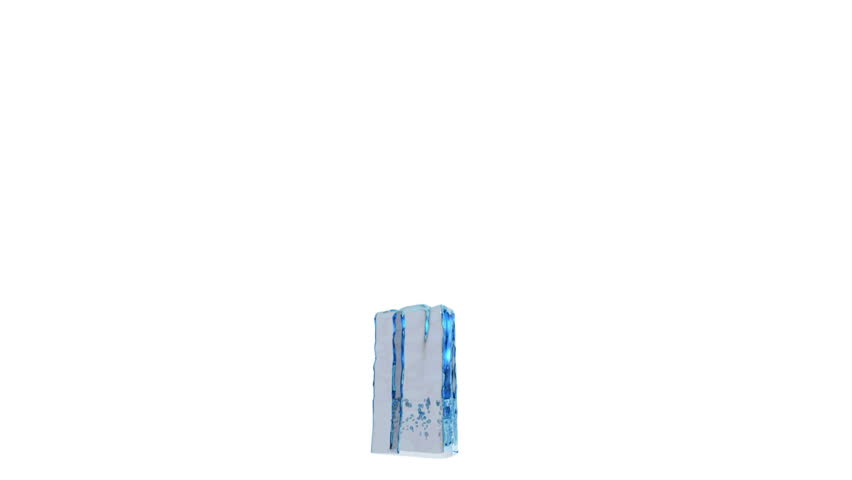Vertical water splash. Comes with Alpha