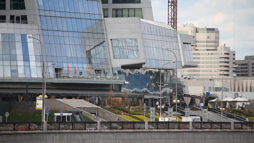 MOSCOW - JUNE 20: A group of skyscrapers, known as the Moscow International Business Center or 'Moscow City',  stand on the Moscow River embankment on June 20, 2012 in Moscow, Russia.