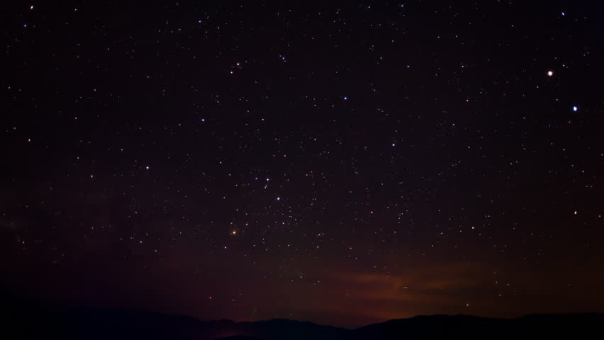 Starry sky time lapse 

