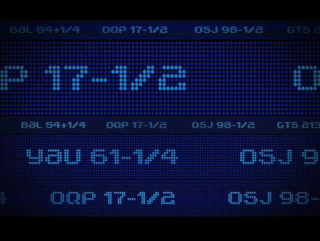 Looping stock market ticker. Visit my gallery for many more options!