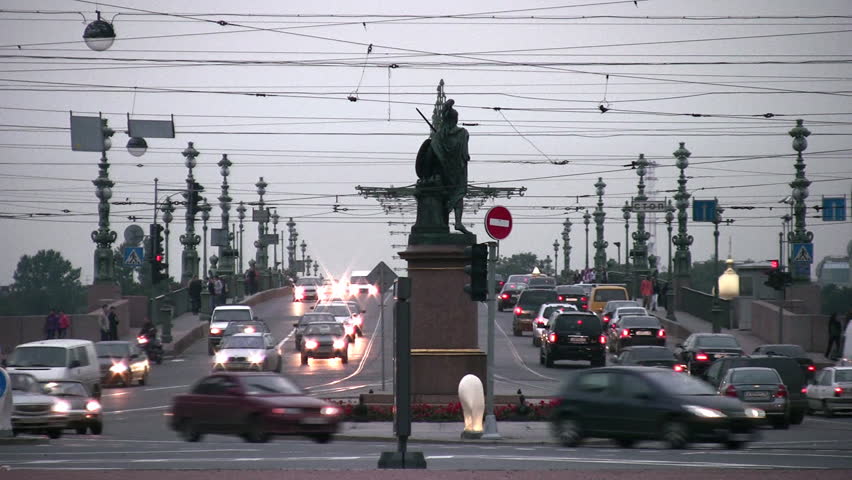 bridge road in Petersburg 