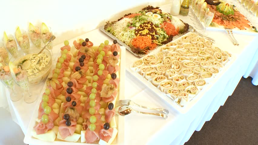 video footage of a buffet