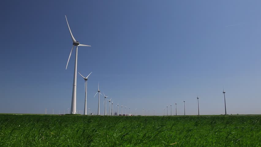 Windturbines producing alternative energy