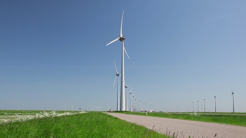 Windturbines producing alternative energy