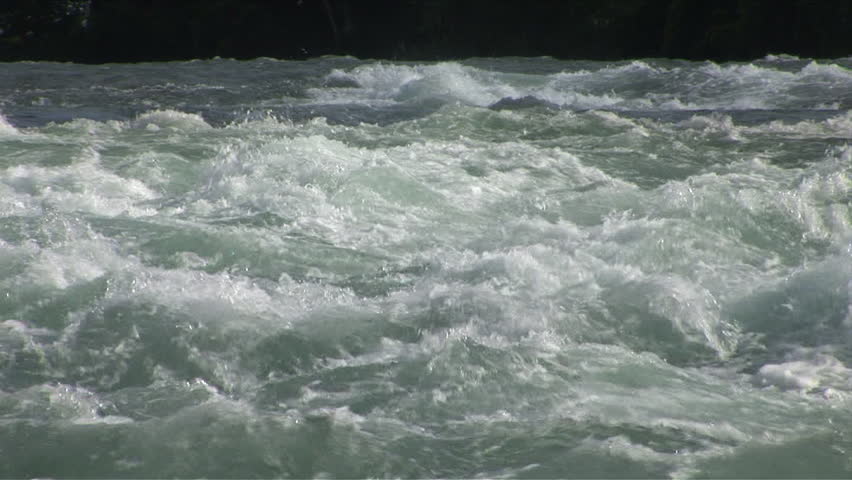 Rushing water in a river hypnotizes anyone who dares look at it