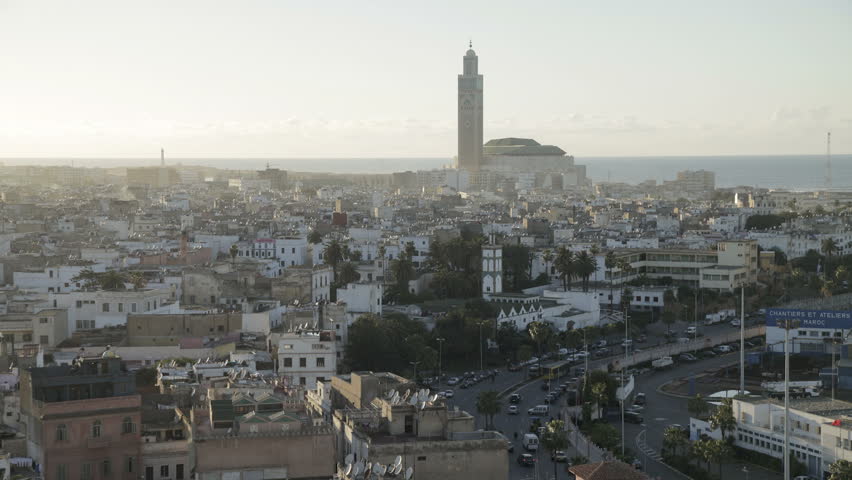 CASABLANCA, MOROCCO - CIRCA MAY 2011: Hassan II Mosque, the third largest mosque in the world, Casablanca, Morocco, North Africa.