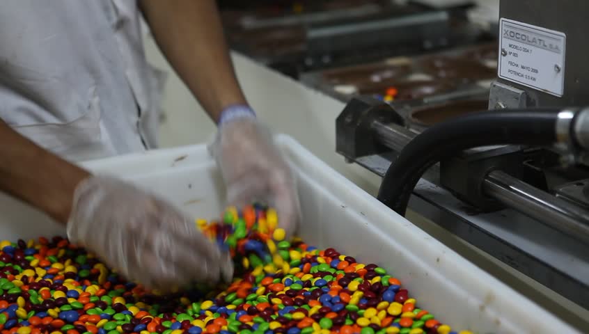 Chocolate-making factory in the "Del Turista" in San Carlos de Bariloche, Argentina