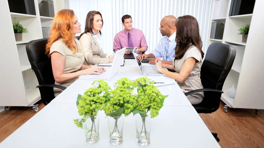 Advertising agency executives working current promotion