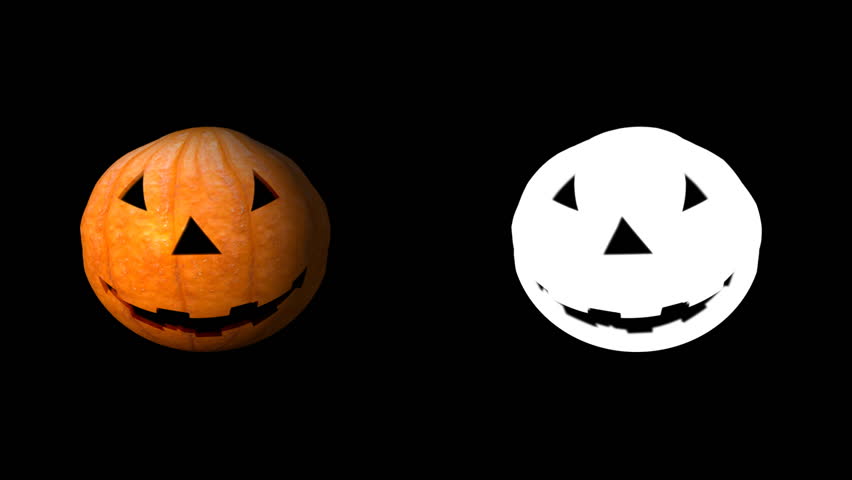 Halloween theme intro + BONUS : halloween pumpkin and flying bats  (+ alpha channel)