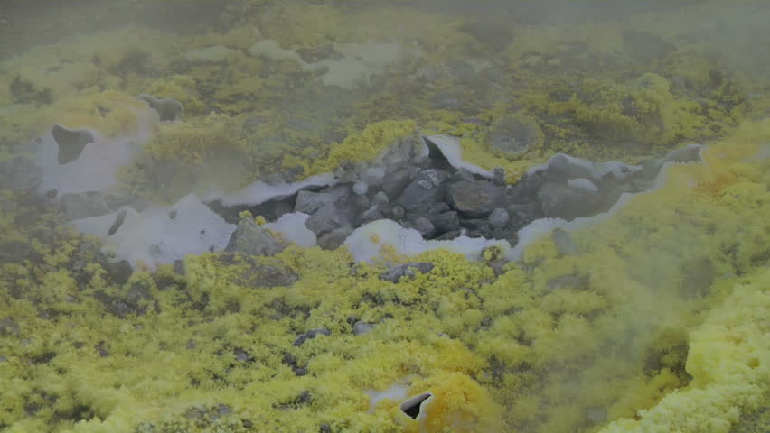Sulfurous fumaroles, Vulcano, Italy
