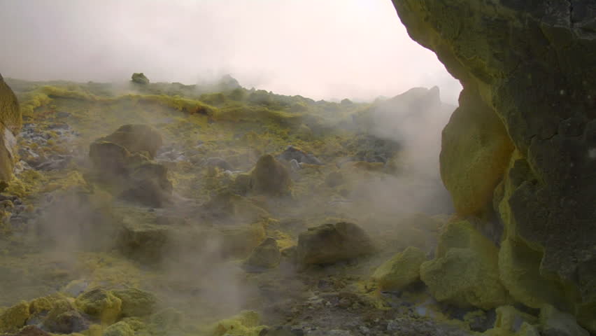 Sulfurous fumaroles, Vulcano, Italy
