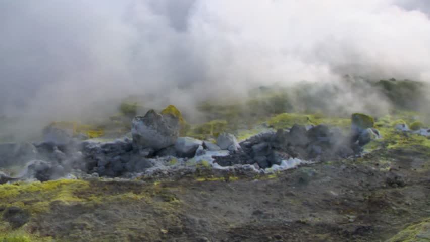Sulfurous fumaroles, Vulcano, Italy
