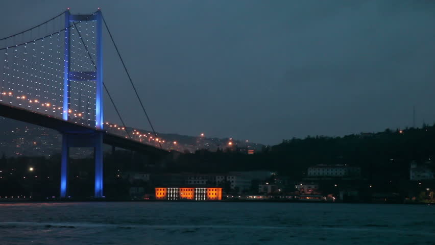 Bosporus Bridge Night Scene