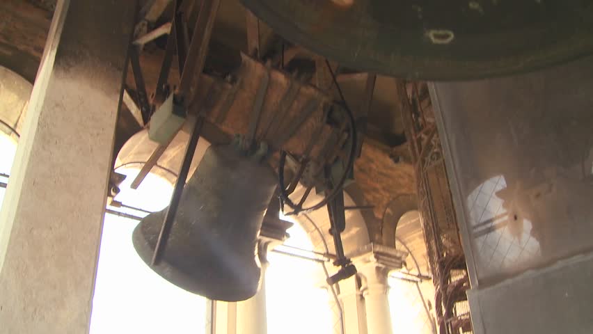 VENICE, ITALY-CIRCA 2011-Church bells ring out over Venice.