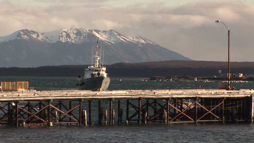 Seaport in Puerto Natales, Chile