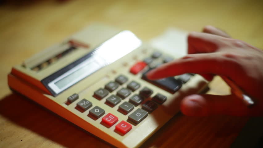 balancing or accounting with a calculator