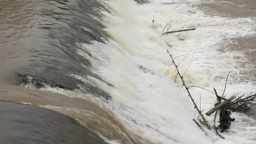 weir on river 