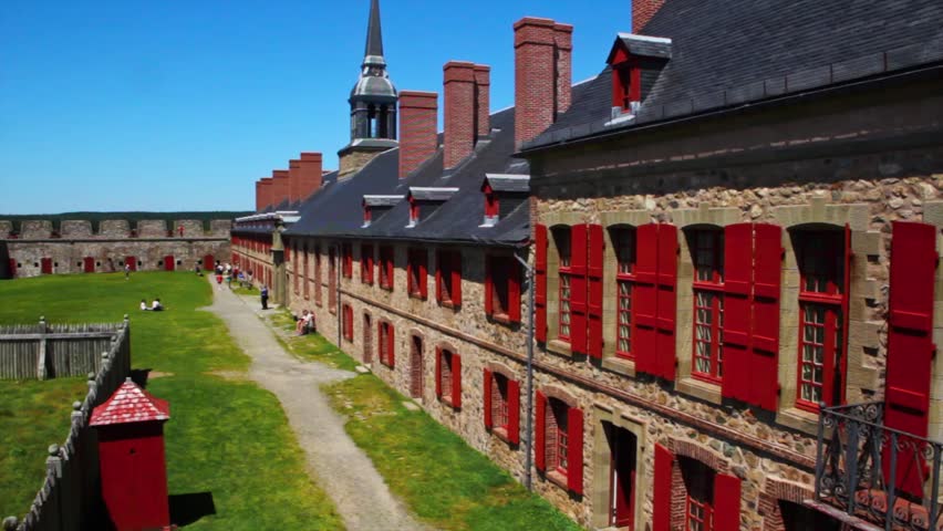 The French Fort and 18th Century Colonial Town at Louisbourg Nova Scotia Canadian National Park.