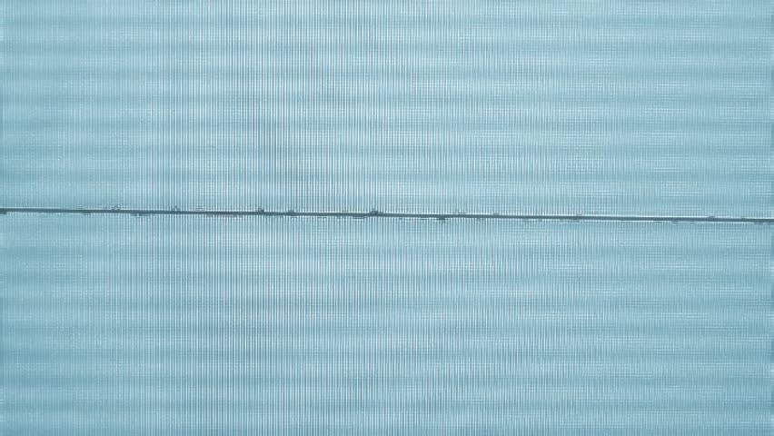 an intensely 'noisy' computer screen showing soundwaves