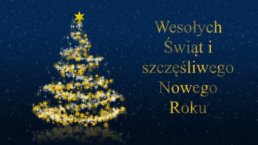 Funny Christmas Baubles Assembling A Christmas Tree With Merry Christmas Text Animation Stock