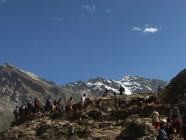 Pilgrimage to the holy Amarnath cave in the Himalayas