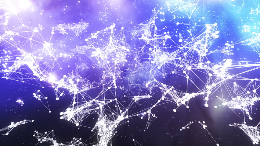 flight through constellation - looped 3d animation