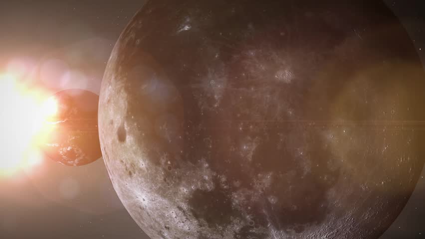 See the Sunrise in Space blast Past the Moons Surface to Reveal the Earth