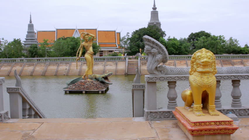 a shot of Oudong, old capital city of cambodia before phnom penh