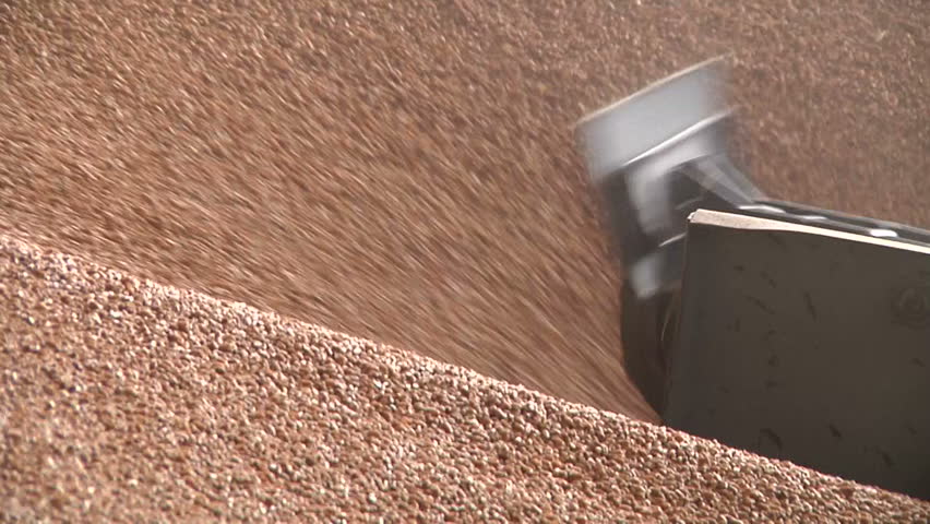 processing grain in granary