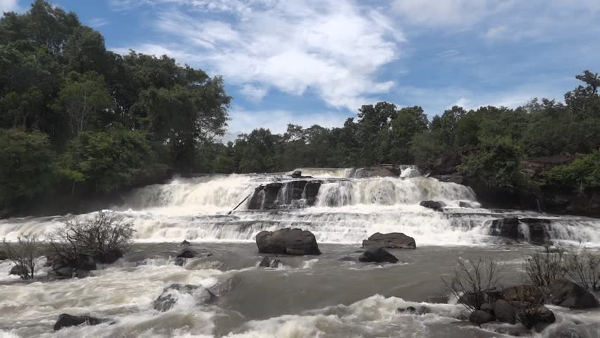 Tat Hang - AUGUST 23: Tat Hang waterfall near Tat Lo village and Tat lo waterfall August 23, 2012 in Tat Hang, Laos.