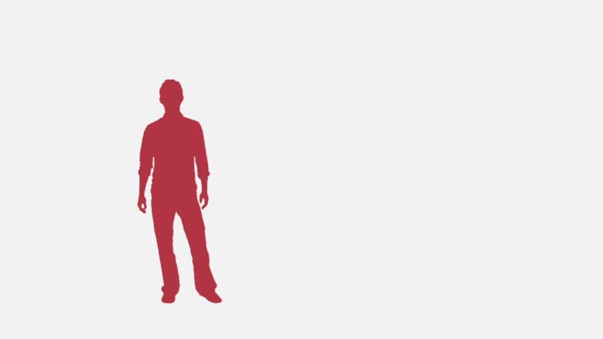 Video of human male being infected by virus that pans in from right of screen and attacks with pulse to show infection.