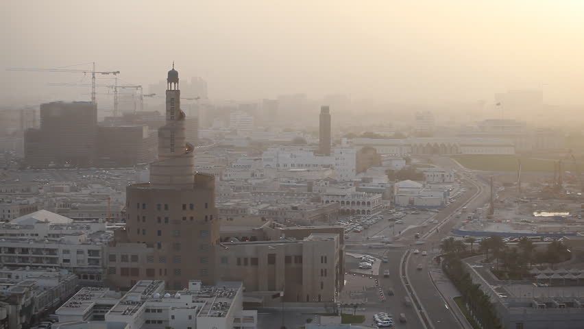 Spiral Mosque, Souq Waqif, Qatar, Doha Corniche, Old Marketplace, Amiri Diwan, time lapse
