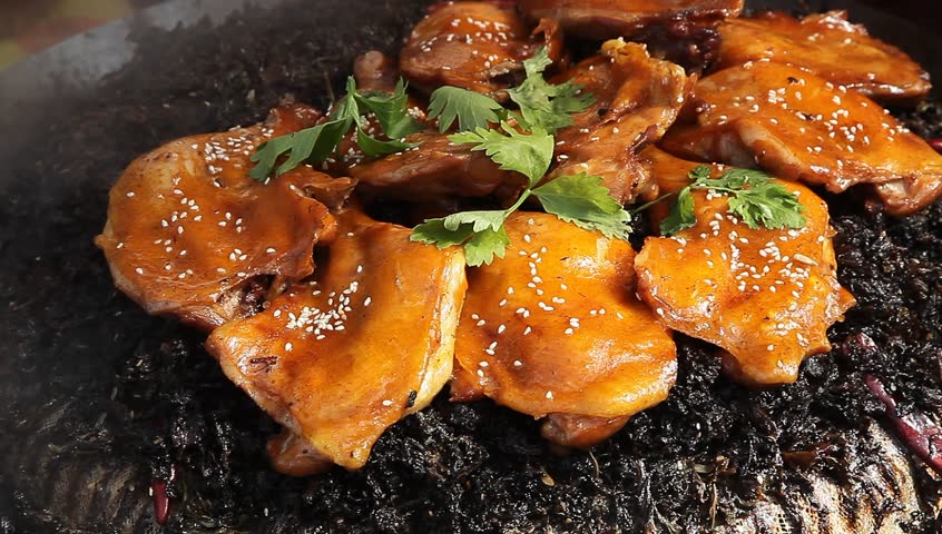 steamed chicken thigh with chinese herb