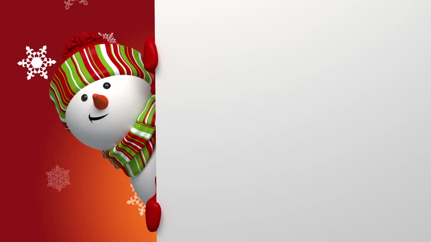 snowman greeting banner
