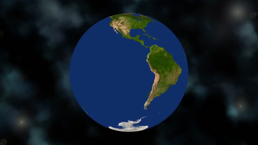 Earth spinning and zooming into India 