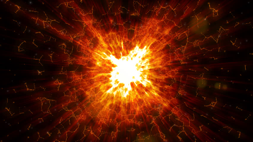 sun star burning and blazing in space planet