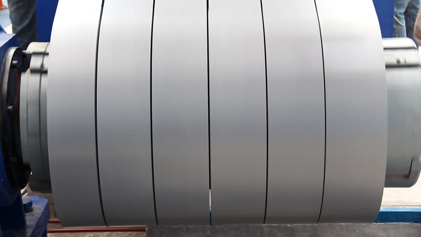 Slit steel sheet (silicon steel) roll take-up turning