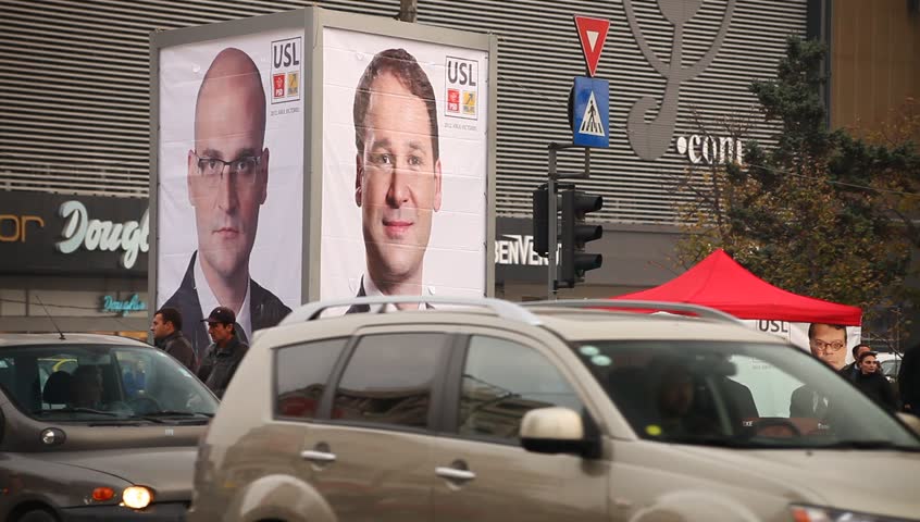 BUCHAREST, ROMANIA â NOVEMBER 9: Electoral campaign has started. Parliamentary elections are to be held on December, 9th, 2012. Competition is going to be tough. November 9, 2012, Bucharest, Romania
