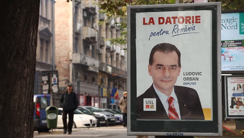 BUCHAREST, ROMANIA â NOVEMBER 9: Electoral campaign has started. Parliamentary elections are to be held on December, 9th, 2012. Competition is going to be tough. November 9, 2012, Bucharest, Romania
