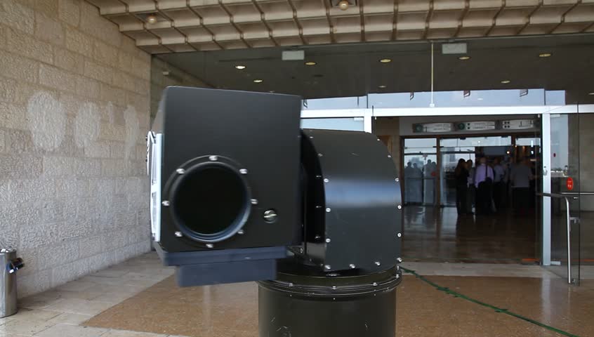 JERUSALEM, ISRAEL - NOVEMBER 20: RED SKY-2 Compact Air Defense Missile System on display in the International Aerospace 2012 Exhibition at Jerusalem International Convention Center, 20 November 2012