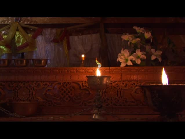 Tibetan candle