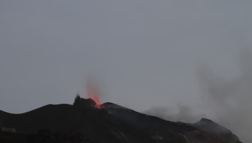 spectacular volcano eruption