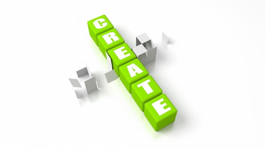 Create Ideas crosswords. Part of a business concepts series.