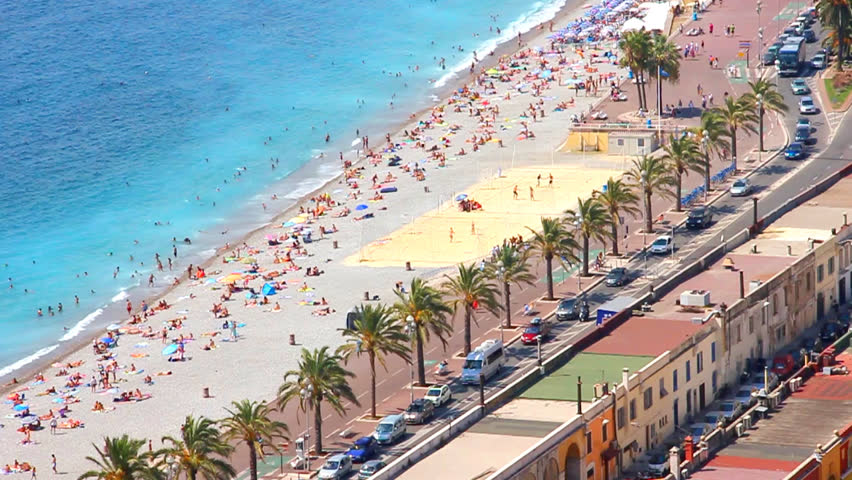 Beach in Nice, French Riviera