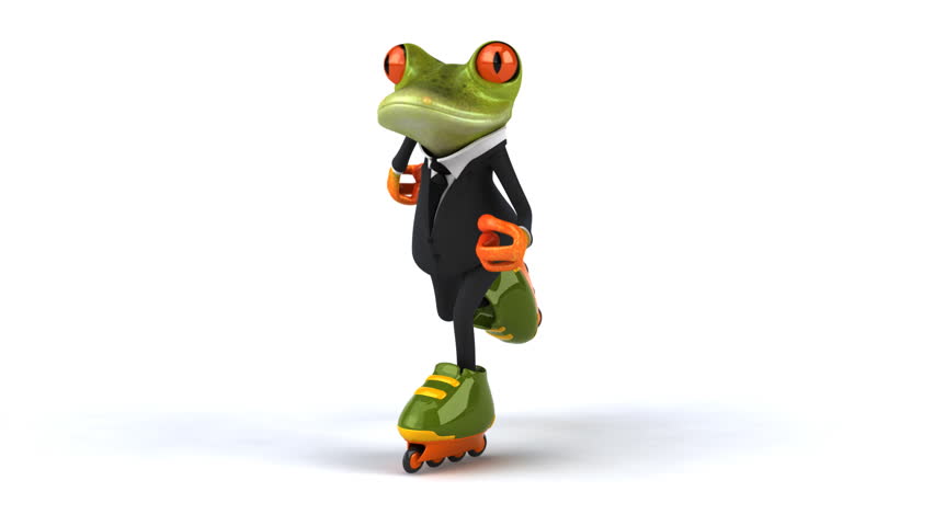 Fun frog skating