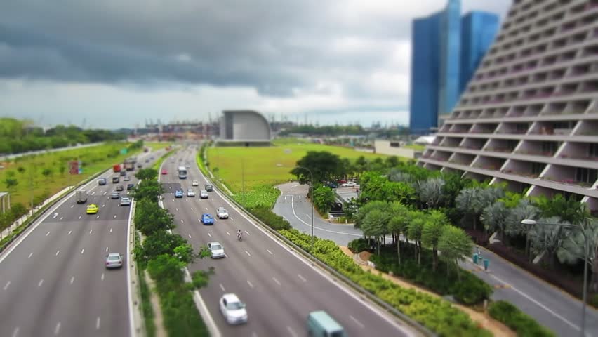 Moving cars in the high way