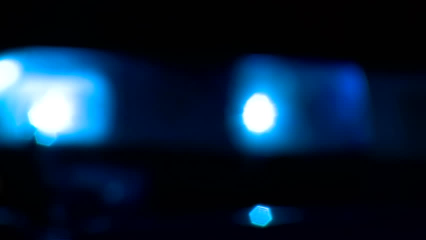 Police light and siren