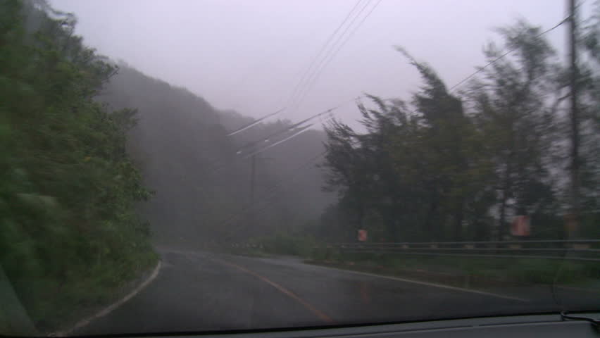 Driving In Severe Hurricane Winds - Shot in full HD 1920x1080 30p on Sony EX1 XDCAM.