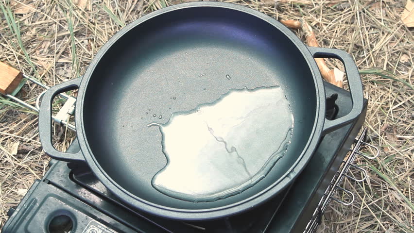 roast on a portable gas stove