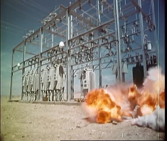 Massive explosion at a power station
